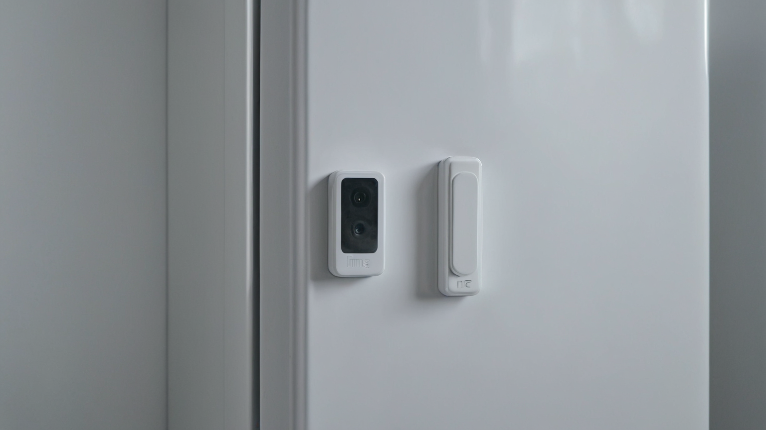 Plain smart sensor on freezer door